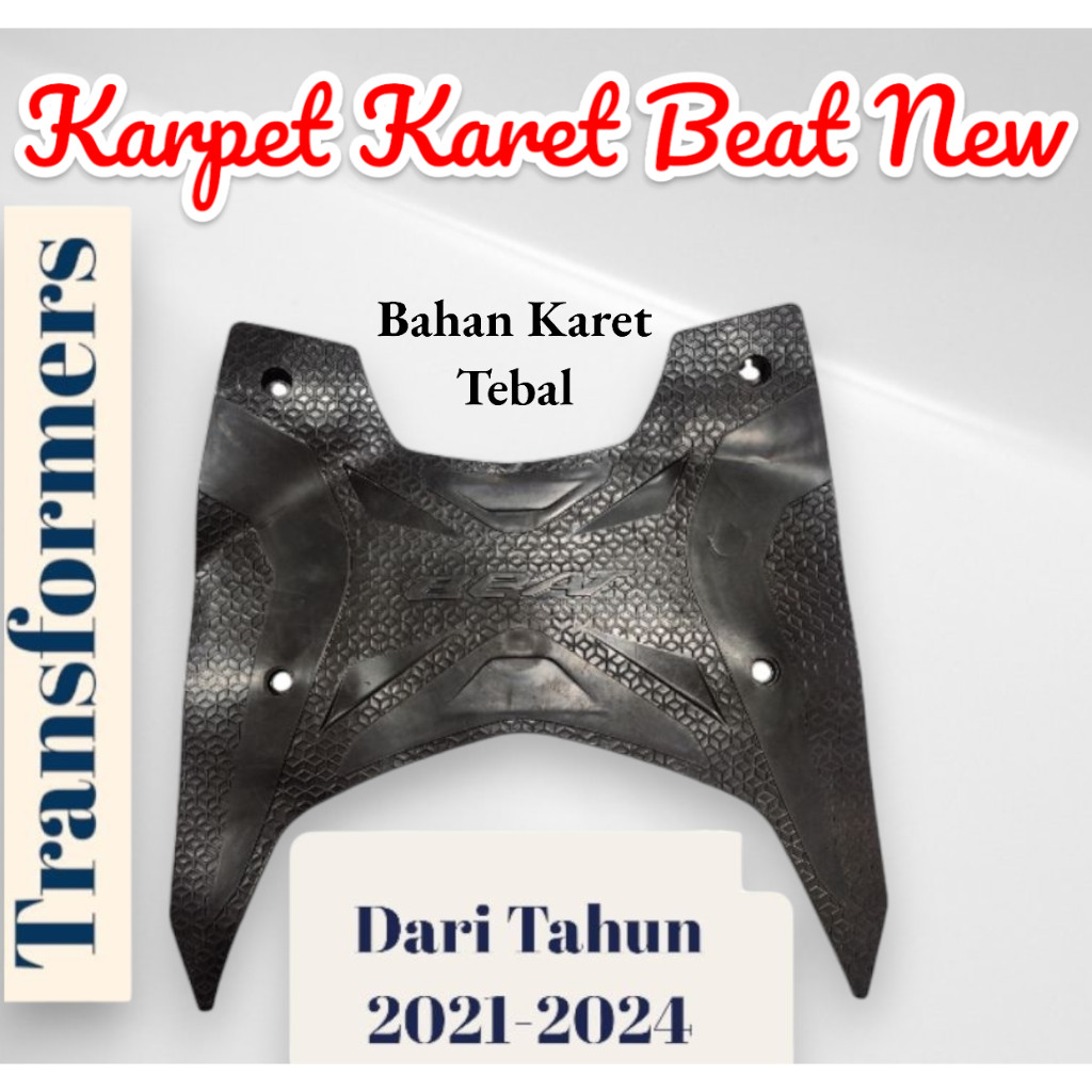 Harga Miring Karpet Motor Beat New 2022-2024 / Pijakan Kaki Motor Honda , Beat New 2022-2024 Model
