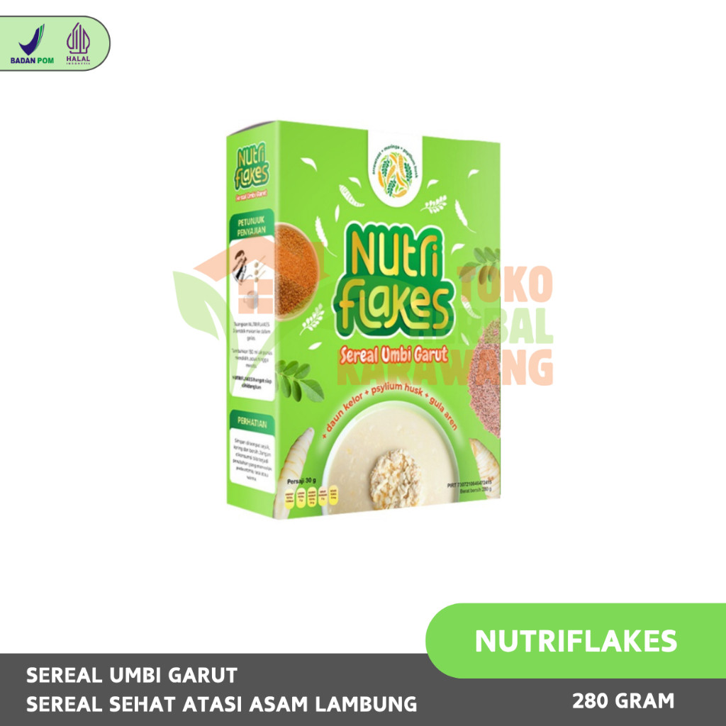 

Cereal Nutriflakes 100% Original - Diet Sehat Tanpa Khawatir Asam Lambung Naik