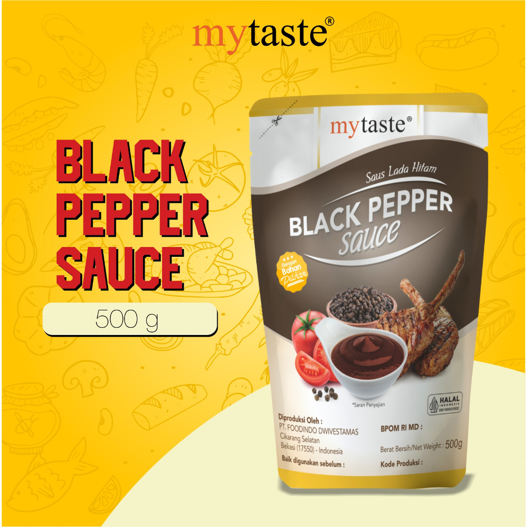 

My Taste BlackPepper Sauce 500gr Saus Lada Hitam Saus Barbeque Grill Saus Steak Daging Bumbu