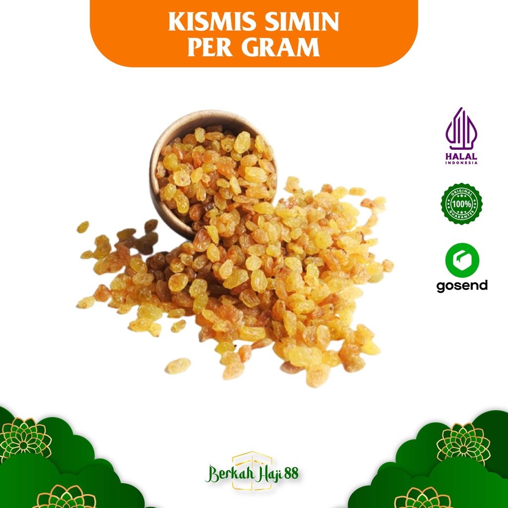 

Kismis arab simin manis high quality original kismis raisin golden mutiara TERMURAH