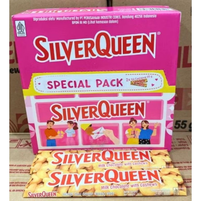 

SILVERQUEEN 55GR CASHEW SPECIALPACK(1BOK X10PCS) EXP 2026