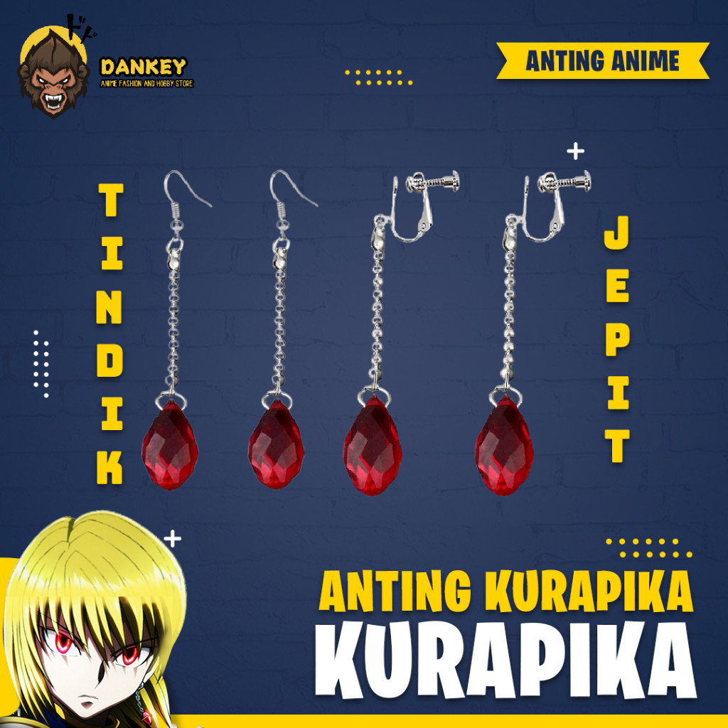 Aksesoris Anting Kurapika Cosplay Anime Hunter x Hunter