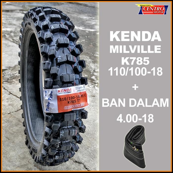 PREMIUM KENDA MILVILLE 110/100-18.Ban Cross ring 18 untuk CRF,KLX BF,WR155