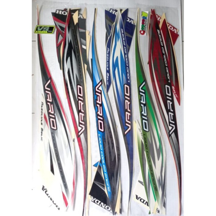 PREMIUM (ORI) striping sticker Lis body motor Honda Vario 110 karbu 2012 2013