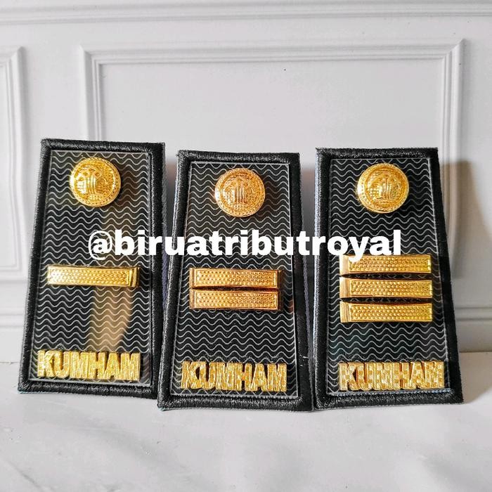 PREMIUM Pangkat Akrilik Kumham Gol 3A 3B 3C - Kemenkumham