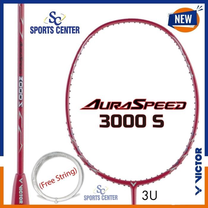 PREMIUM NEW  Raket Badminton Victor Auraspeed 3000 / ARS3000 / ARS 3000 S