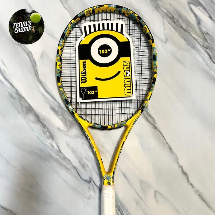 PREMIUM Raket Tenis Wilson Minion 103/Tennis Racket Wilson Original 2024 Yello