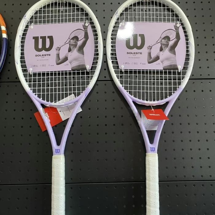 PREMIUM Raket Tenis Wilson Soleste 105/264gr Wilson Soleste Purple Lilac Raket Tenis Wilson Ungu