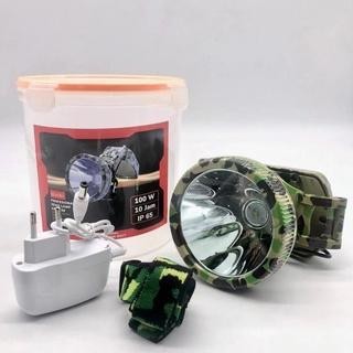 SENTER KEPALA/HEADLAMP AOKI AK-S100 CAHAYA 100WATT PROFESIONAL HEADLAMP 7200MAH