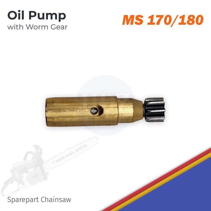 Oil Pump Assy / Pompa Oli with Worm Gear Chainsaw MS170 MS180