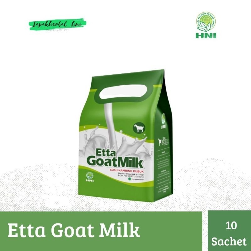 

Etta Goat Milk HNI EGM - Susu Kambing Ettawa Bubuk isi 10 Sachet
