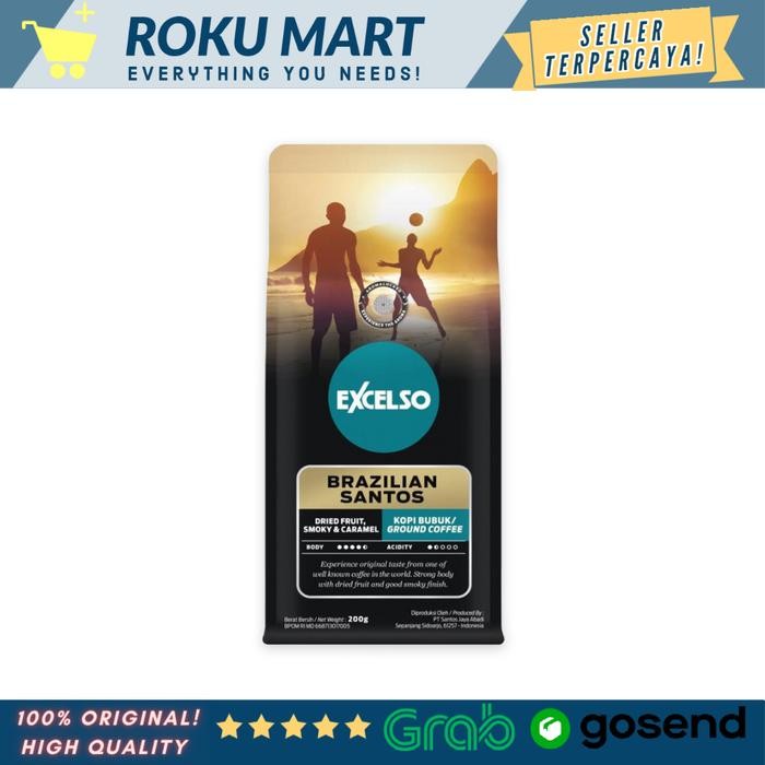 

Terlaris Excelso Brazilian Santos 200 G / Kopi Excelso House Blend 200Gr Ongkir Termurah