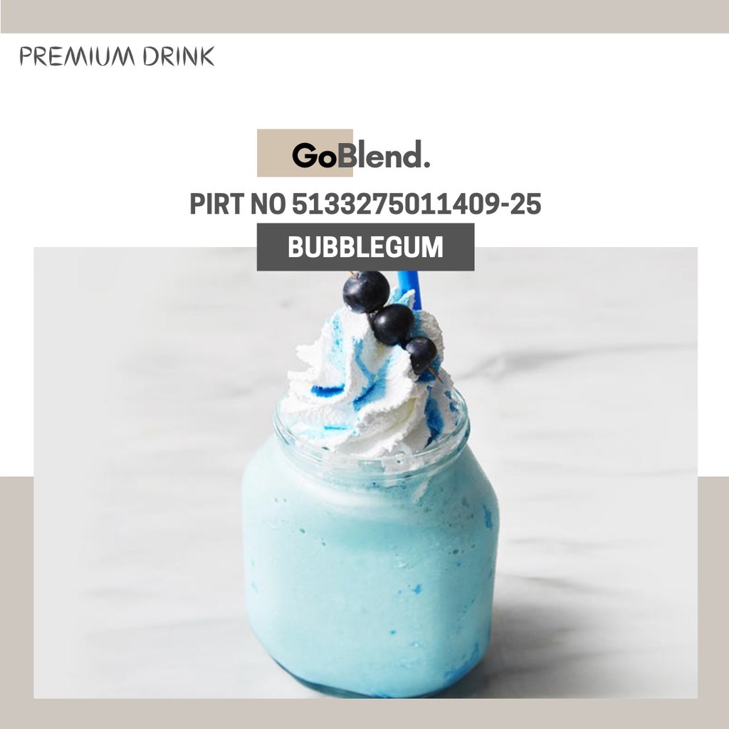 

BUBBLEGUM DRINK POWDER 1KG/BUBUK MINUMAN BUBBLEGUM