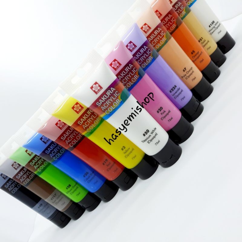 

Cat Akrilik Sakura Acrylic Colour 75 Ml 58 Warna