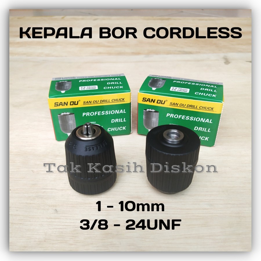 KEPALA BOR CAS 10MM DAN 13MM KEPALA BOR CORDLESS 10MM DAN 13MM