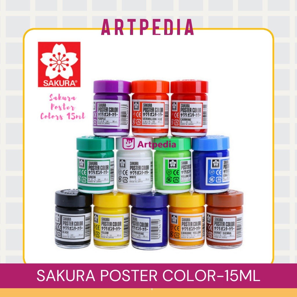 

SAKURA POSTER COLOR / CAT POSTER SAKURA UKURAN 15ML