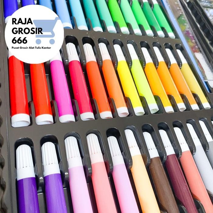 

Art - 150 Piece Set Crayon Cutter Kuas Gunting Cat Air Alat Foto
