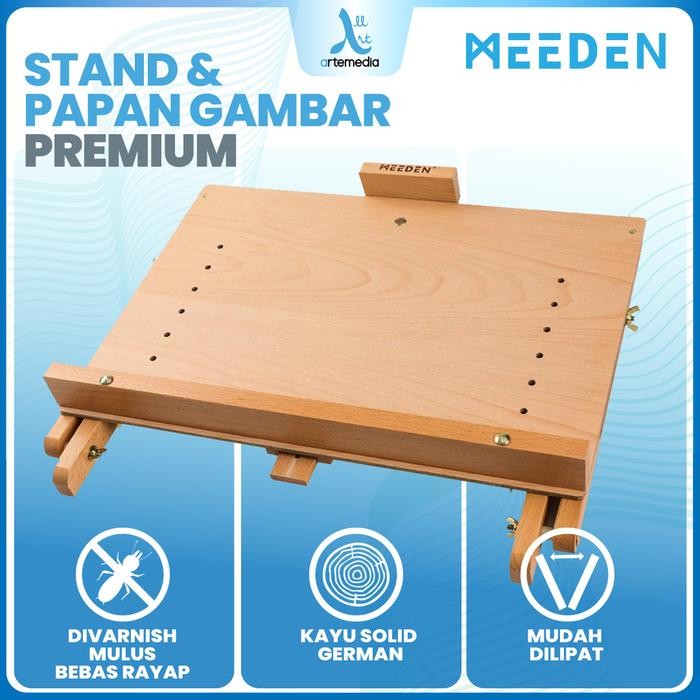 

Art - Meeden Drawing Board Easel Artist Display Table Top Papan Gambar