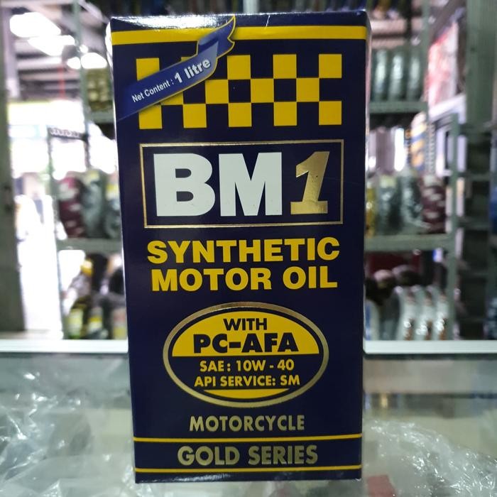 PREMIUM Oli BM1 Gold Series 10W 40 SM PC AFA Synthetic Oli 1Liter CB Ninja