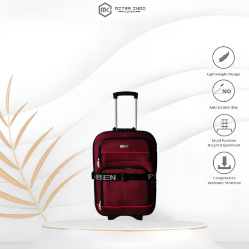 Polo Ben Size 22 Inch Koper Kain Kanvas Original Bagasi Premium