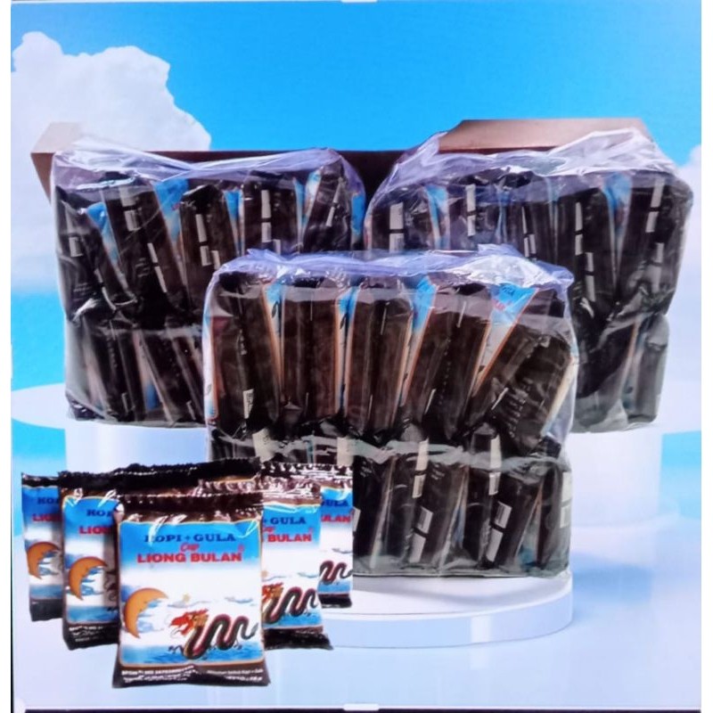 

kopi Liong Bulan Plus Gula 1 Pak Isi 20 pcs