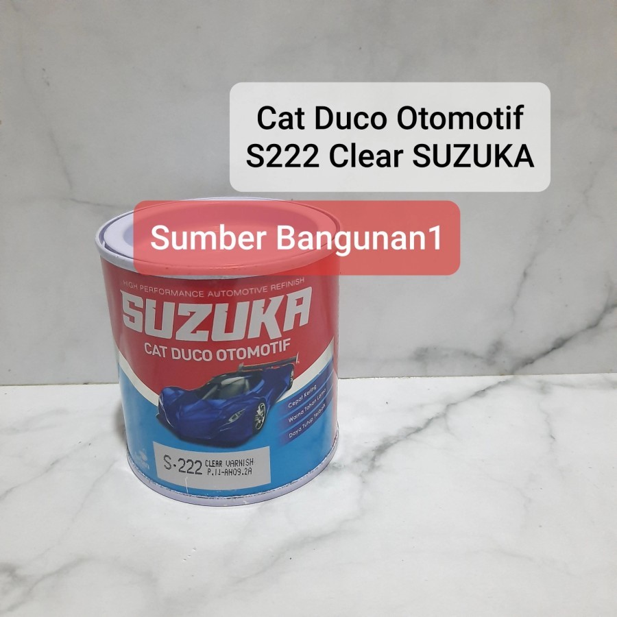 

cat duco clear bening SUZUKA S 222 clear varnish cat besi otomotif mobil motor