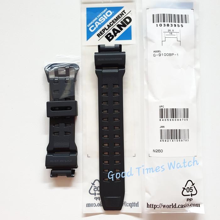 Strap G-Shock G-9100Bp-1 G 9100Bp G 9100 Fit G 9200 Casio Original