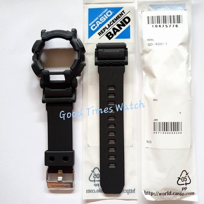 Paket Strap Bezel G-Shock Gd-400-1 Gd 400 Gd 400Mb Casio Original