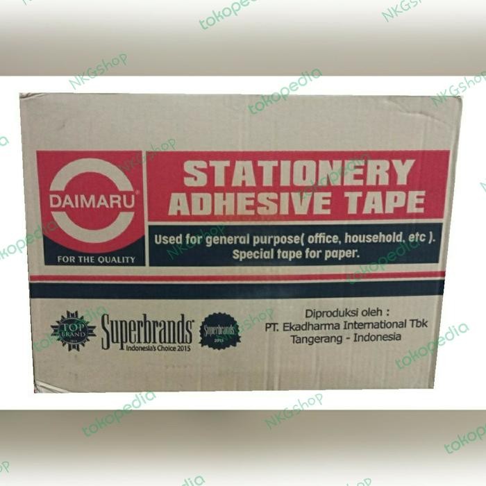 

Neosign - Stationary Tape/Isolasi Daimaru 1/2" 12Mm X 72Yard(Min 1Dus = 288Roll)