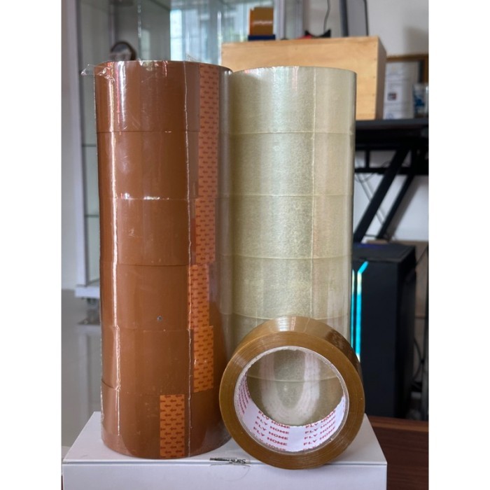 

Neosign - Flyhome Lakban Coklat 90Yard 1 Dus 45Mm X 90Yard 72 Roll Eco