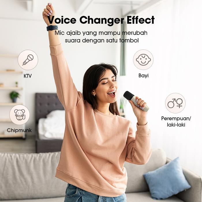 Diskon Bisa CodAcome A9 Speaker Karaoke Bluetooth 5.3 / Speaker Wireless Mini Rgb 3.5 Watt With
