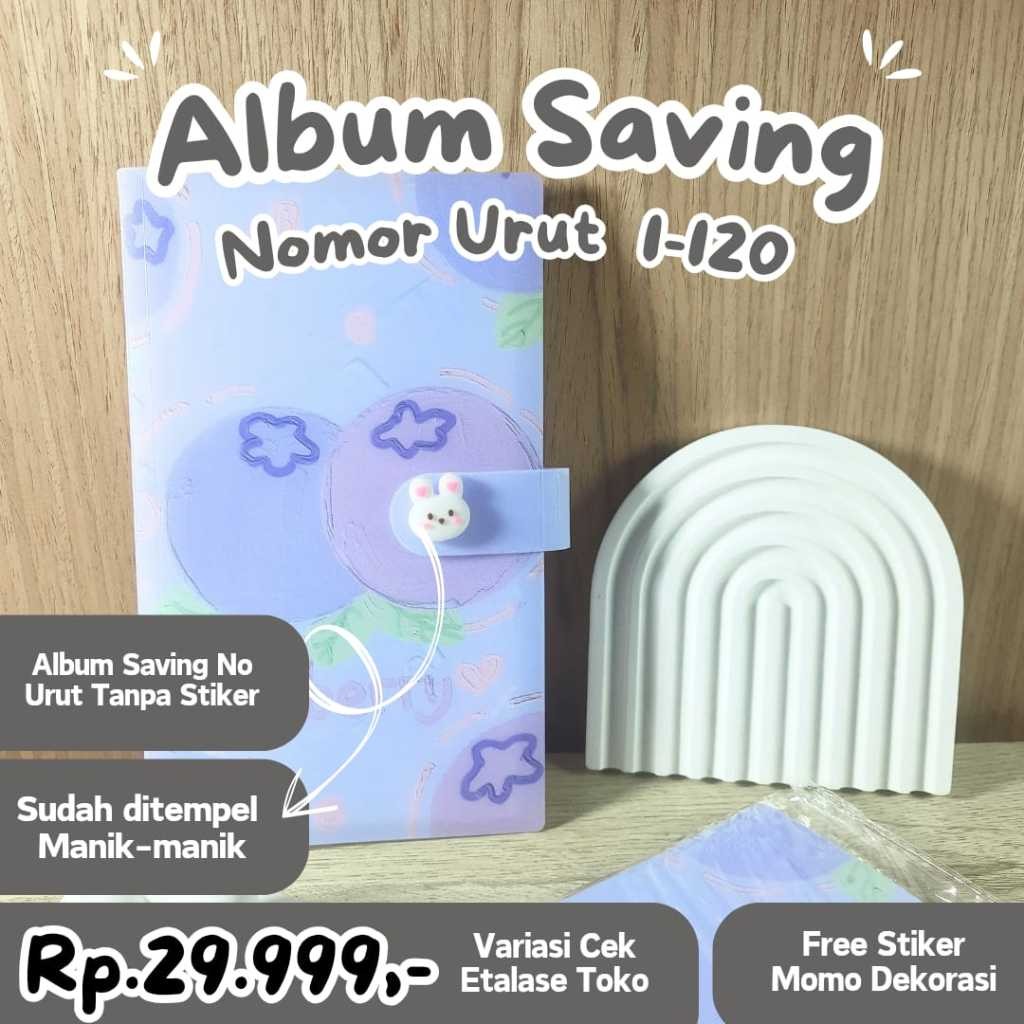 

Stiker Nomor Premium, Stiker Angka Menabung 1-120 / 1-240 / 1-360 Untuk Album Menabung