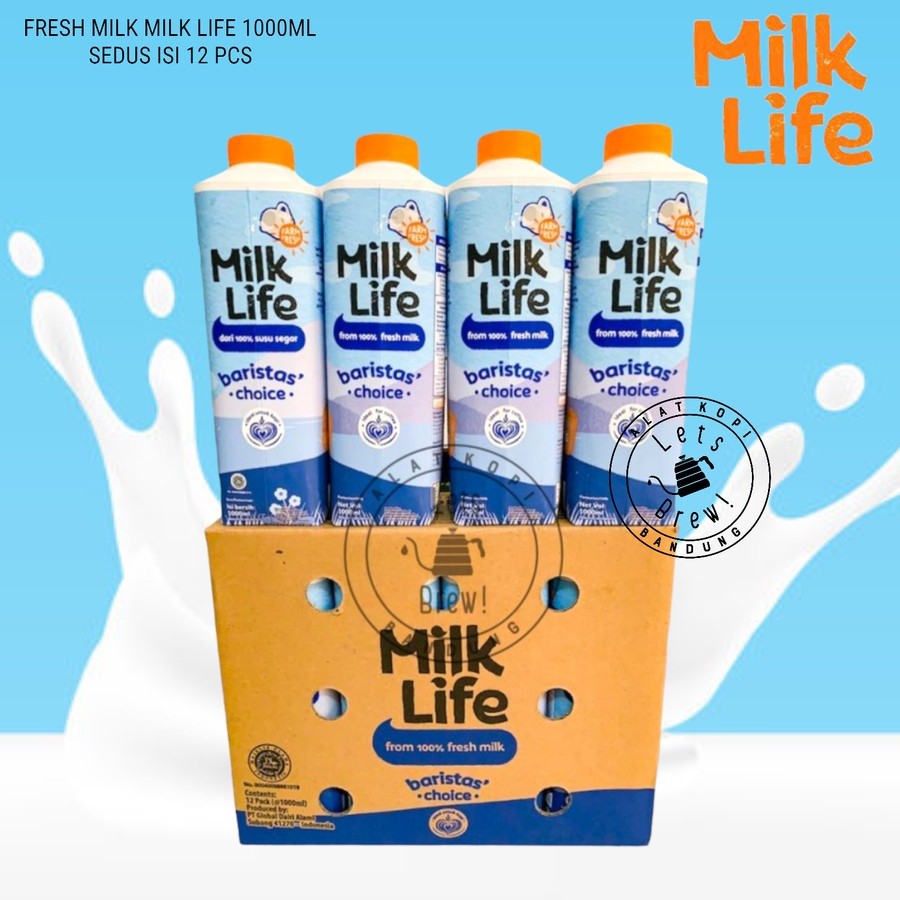 

Milk Life Fresh Milk 1000ml (sedus isi 12pcs) / susu pasteurisasi