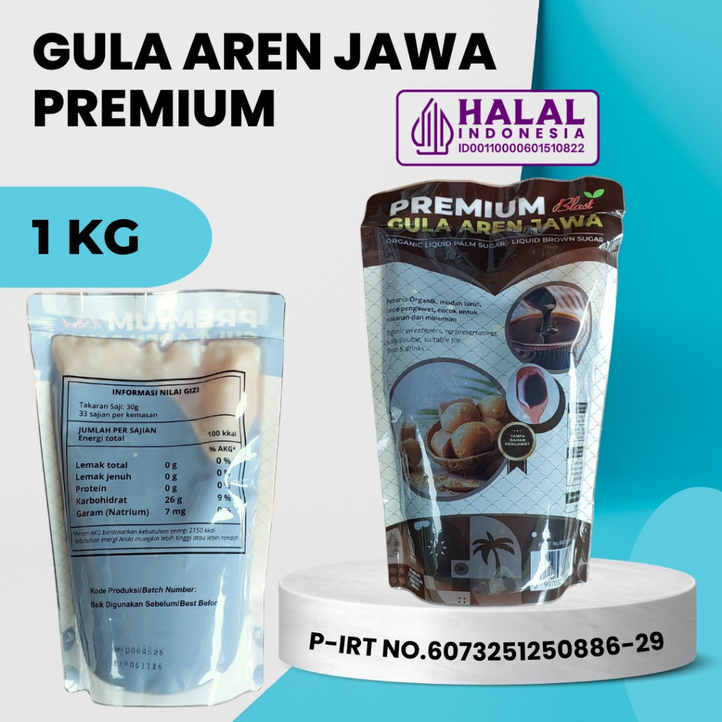 

Gula Jawa Aren Cair - Brown Sugar ( Liquid ) Kemasan 1 KG