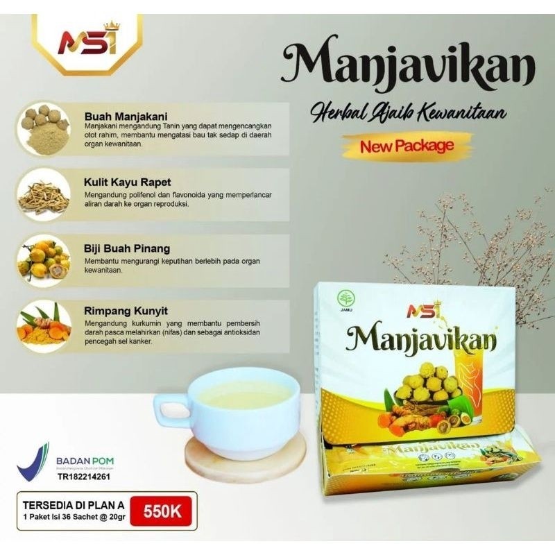 

ORIGINAL Manja Vikan 1Box / 18 Sachets Kemasan 20gr