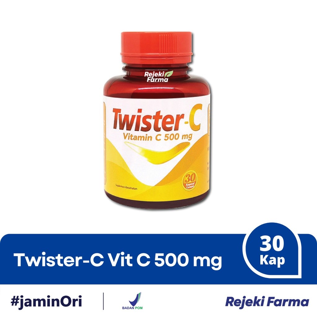 Twister-C Vitamin C mg isi 30 Kapsul lunak - Twyster Vit TwisterC