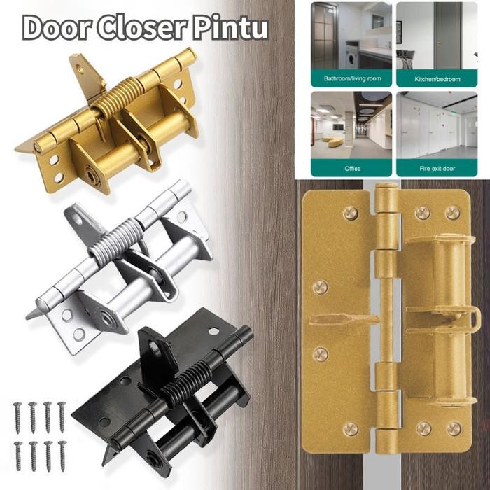 Door Closer Pintu / Spring Door Closer Door Closer Pintu Automatic Door Closer Metal 90 Derajat