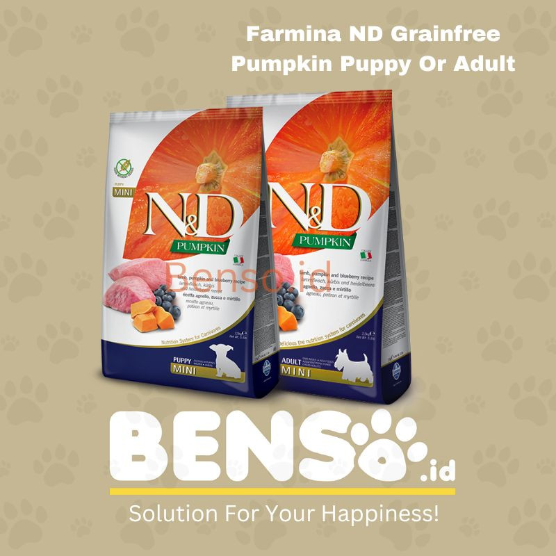 DOGFOOD FARMINA ND GRAIN FREE MINI 7KG