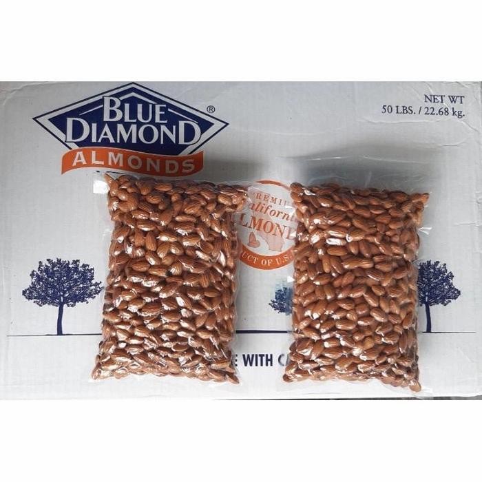 

Kacang Almond Mentah Kupas Utuh Raw Whole Blue Diamond 1kg