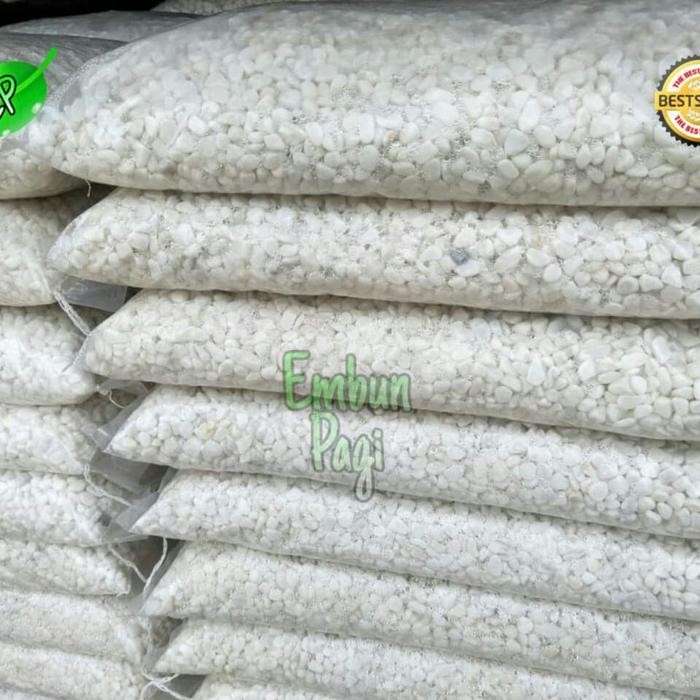 Batu koral putih italy import 10kg via cago