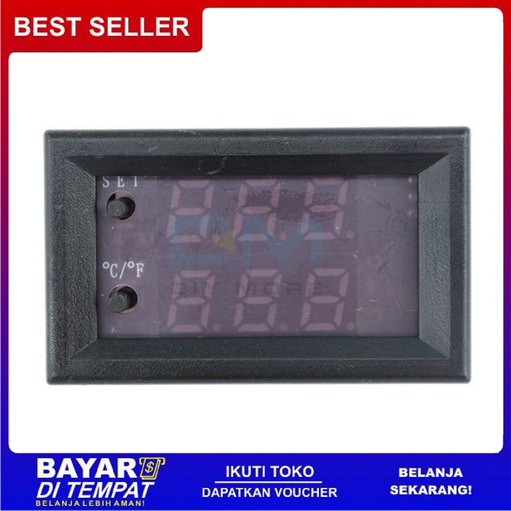 FREE ONGKIR THERMOSTAT DIGITAL TEMPERATURE TERMOSTAT CONTROLLER RELAY W1209WK BISA COD