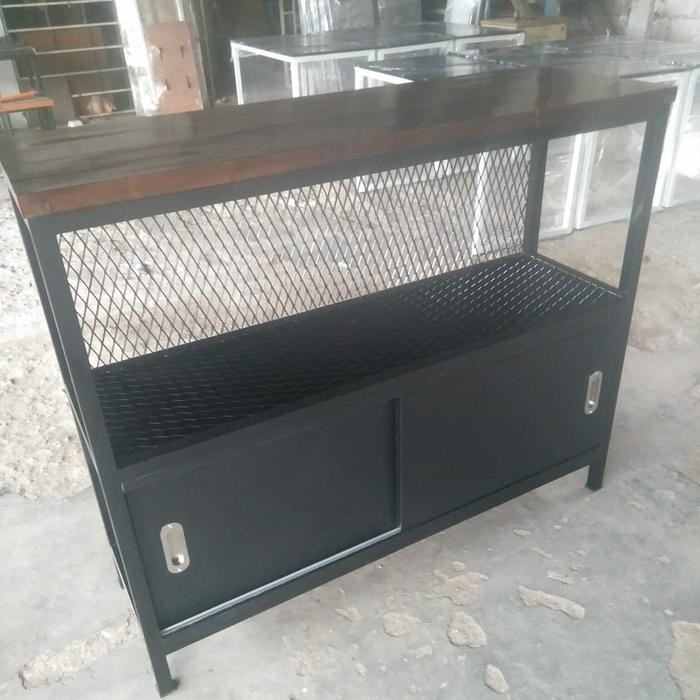 sukam set meja bar cafe / meja makan minimalis / meja makan industrial