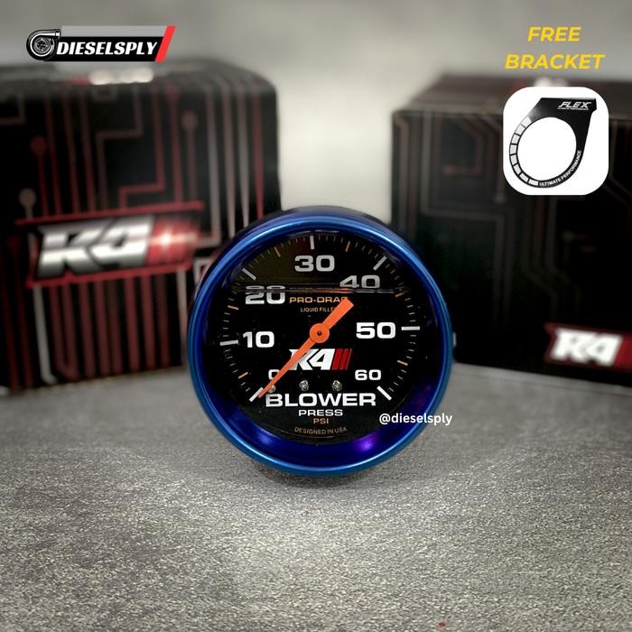 Termurah R4 Boost Meter Titanium Universal Innova / Fortuner / Hilux / Pajero / Triton Boostmeter 35