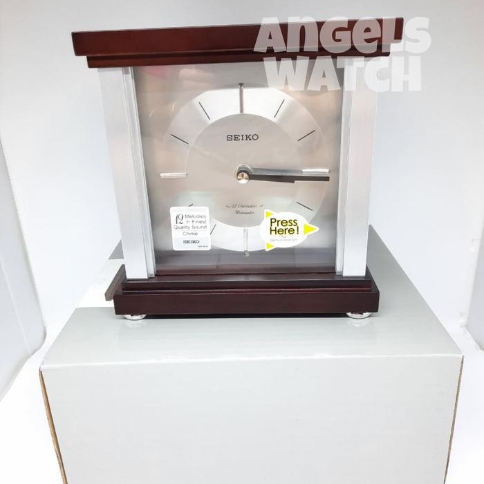 Terlaris Jam Meja Seiko Kayu Qxw247 Jam Meja Kayu