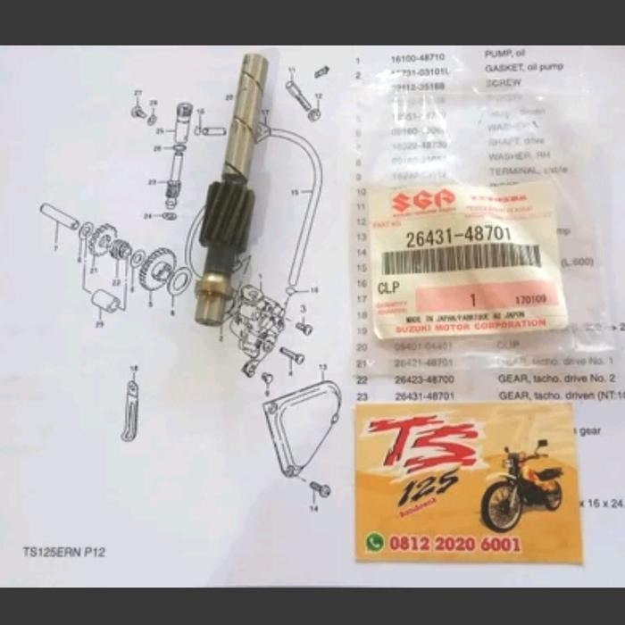 Gigi Rpm Ts125 Original Gear Rpm Ts125 Gigi Tachometer Ts125 Gear Tachometer Ts125