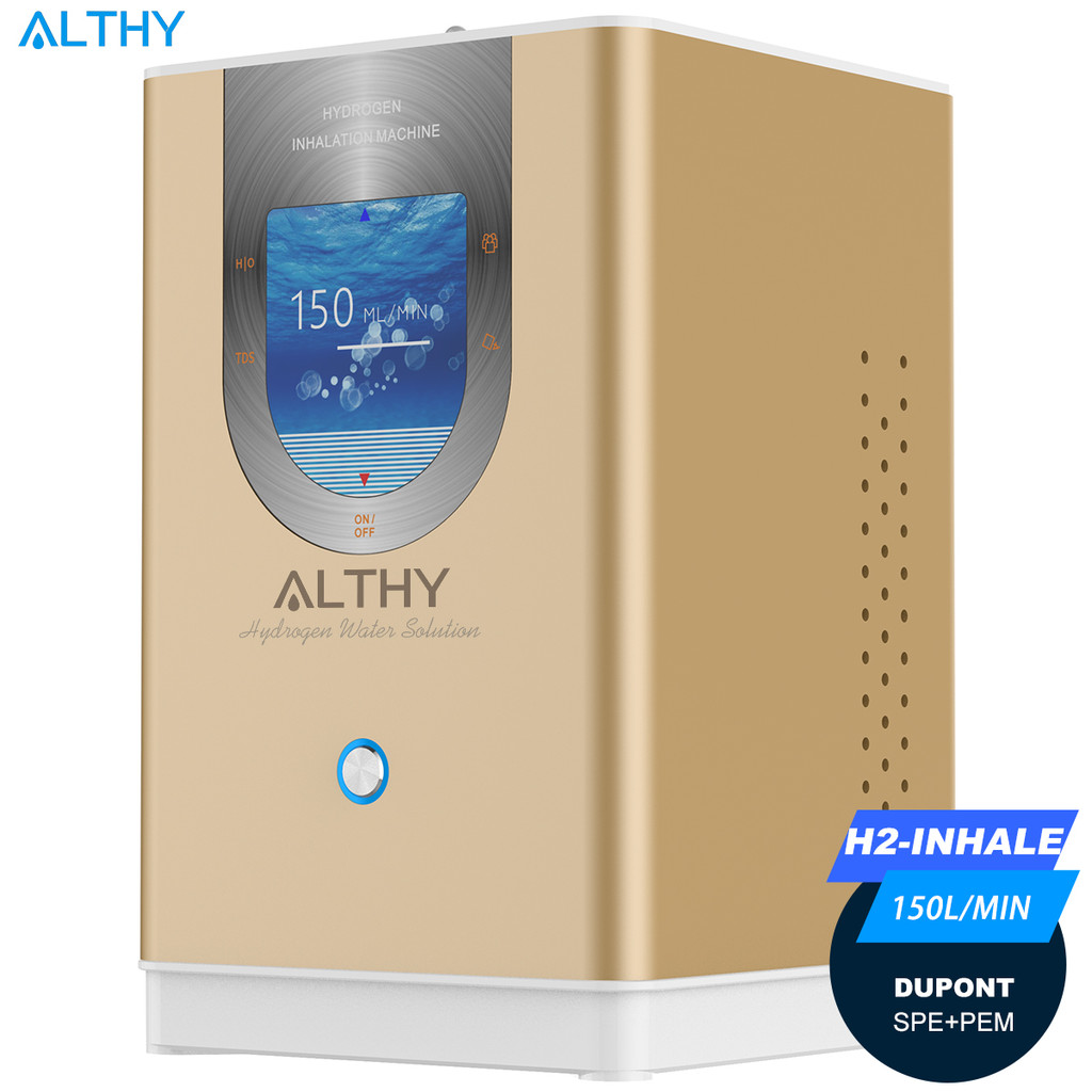Mesin Inhalasi Hidrogen ALTHY Generator Air Hidrogen 99.99% Kemurnian Tinggi Kebisingan Rendah Inhal
