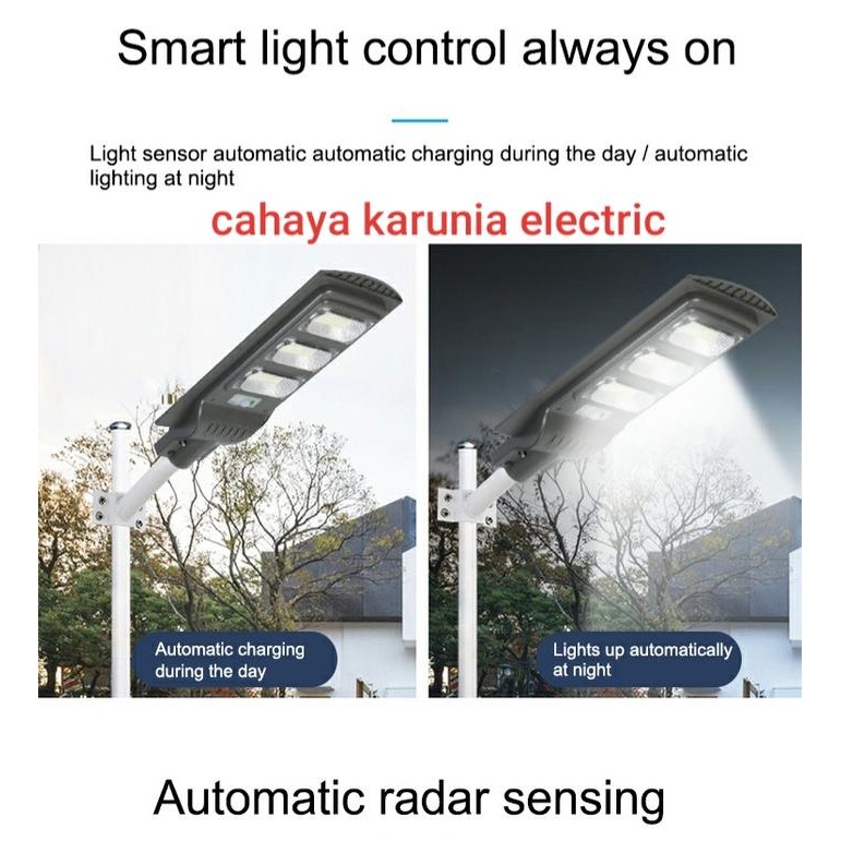 Spesial Lampu Jalan Pju Tenaga Surya Solar Cell 30 Watt Led + Remote