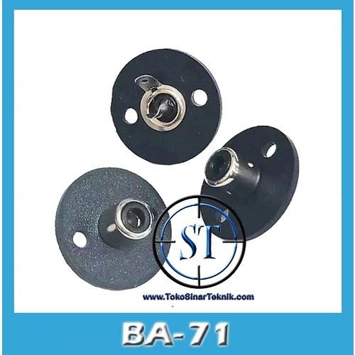 [YE] Socket RCA 1 Lubang Bentuk Bulat Soket RCA Female Box PCB 1 Pin BA-71