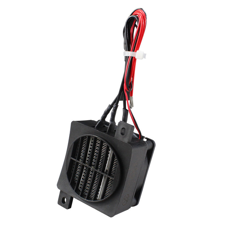 70W 12V DC Pemanas Listrik Termostatik PTC Kipas Pemanas Inkubator Elemen Pemanas Pemanas Ruangan Ke