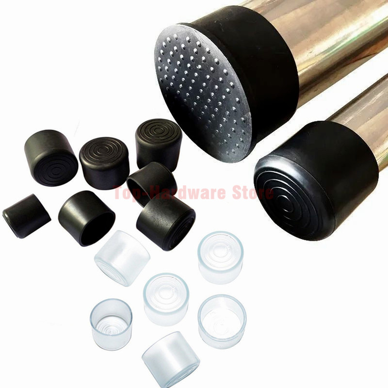 16 Buah Penutup Ujung Kaki Kursi Karet Penutup Meja Kaki Furnitur Hitam Penutup Lantai Pelindung Kak